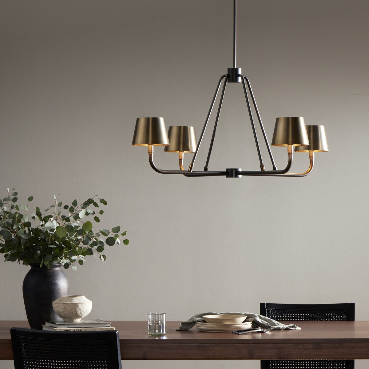 Dudley Brass Chandelier
