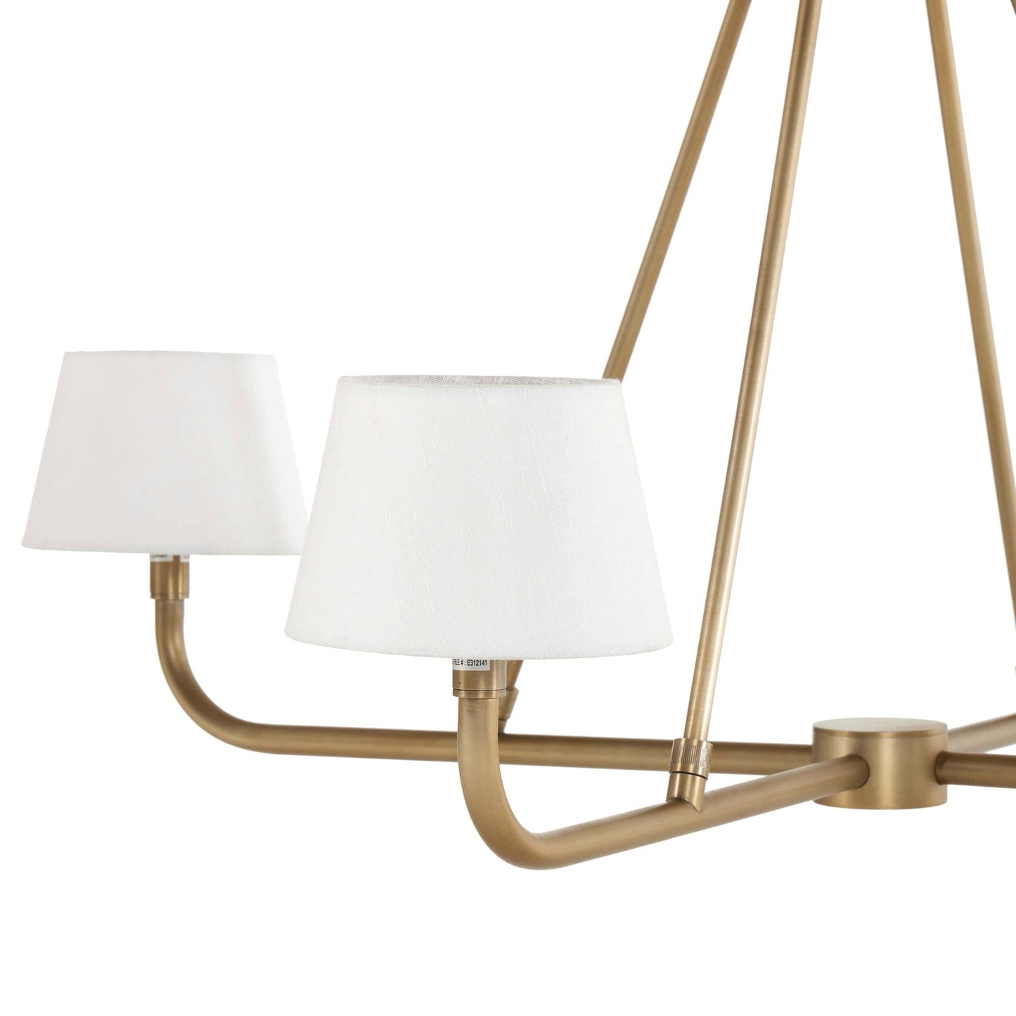Dudley Brass Chandelier