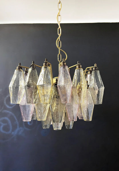 Poliedri Murano Colorful Chandelier