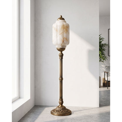 Eloise Scallop Alabaster Floor Lamp