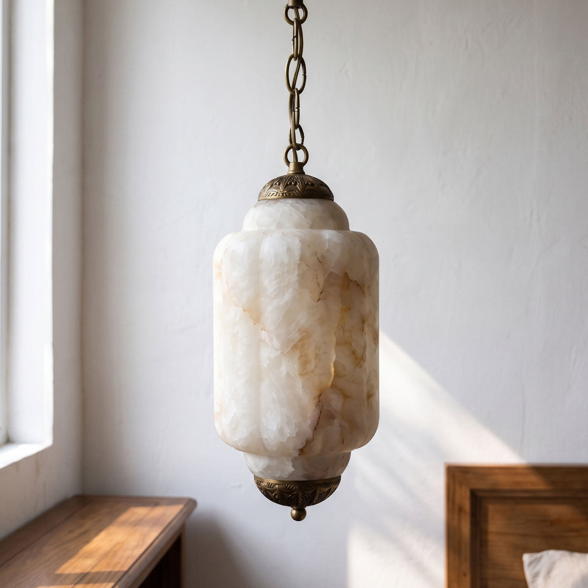 Eloise Scallop Alabaster Pendant Lamp