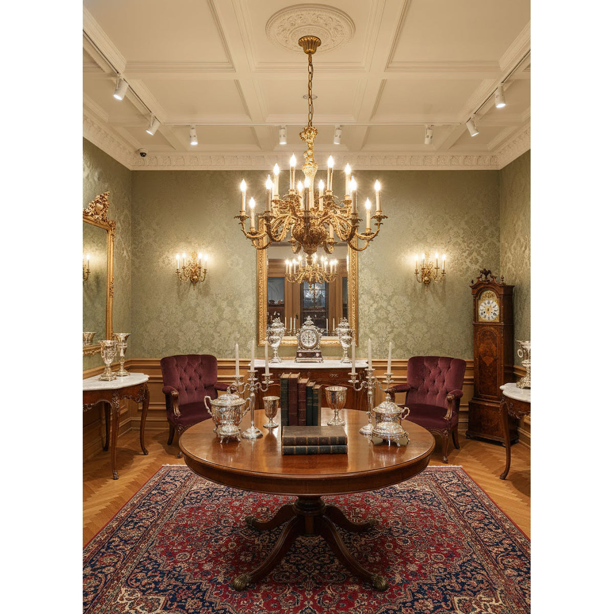 Eloise Brass Leaf Chandelier