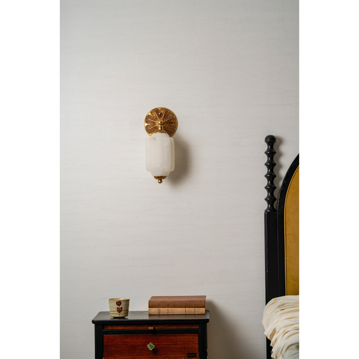 Eloise Scallop Alabaster Wall Sconce