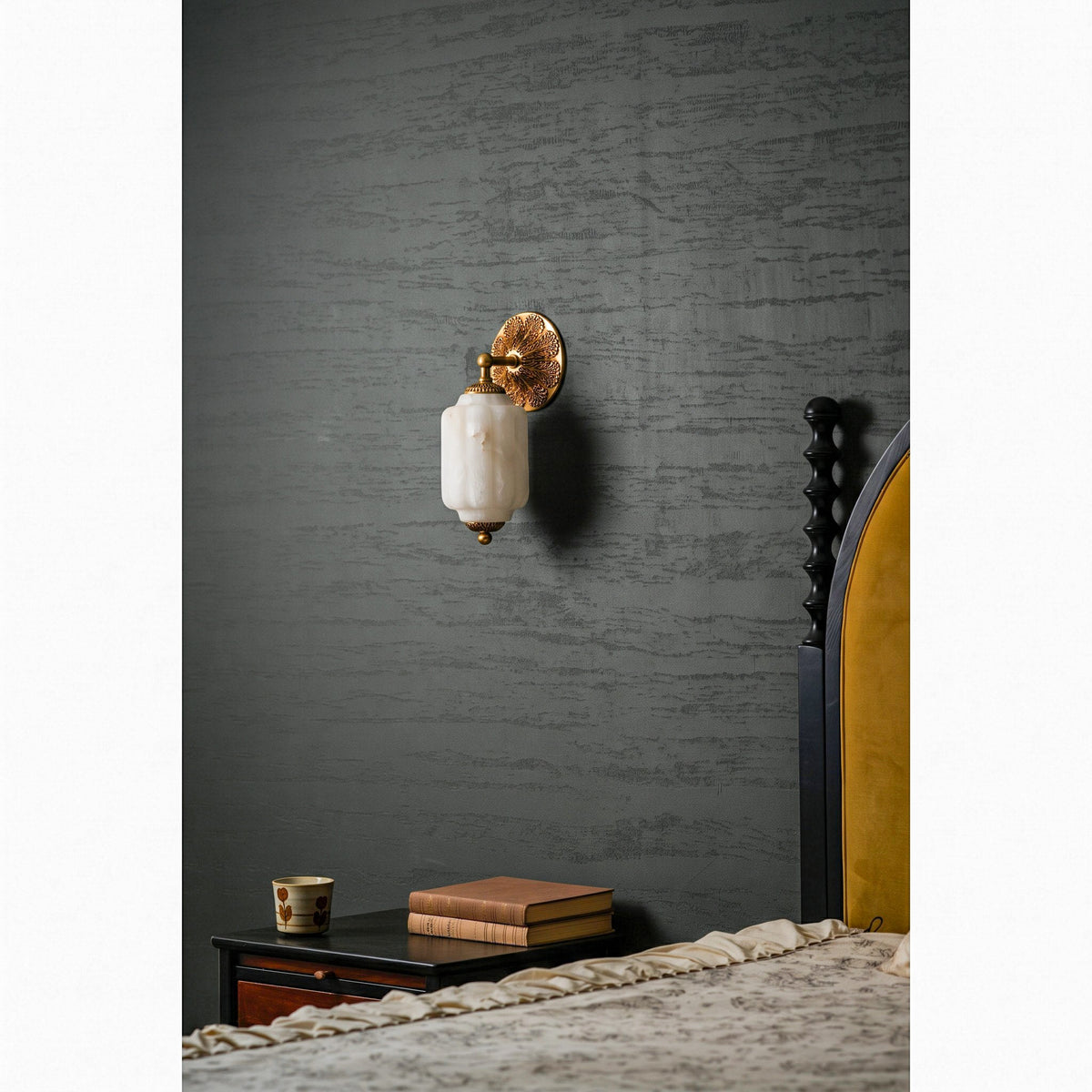 Eloise Scallop Alabaster Wall Sconce
