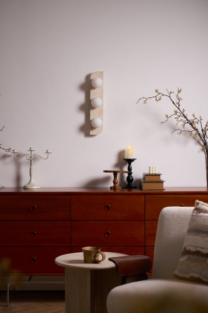 Elysian Travertine Wall Light
