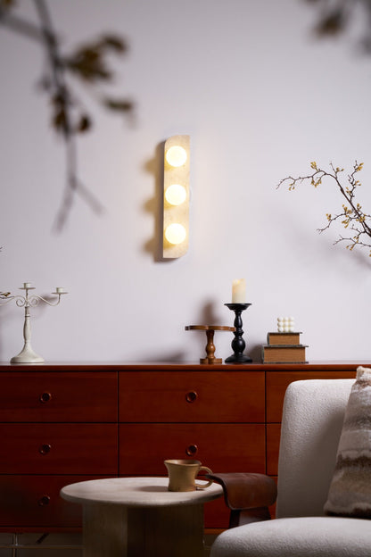 Elysian Travertine Wall Light