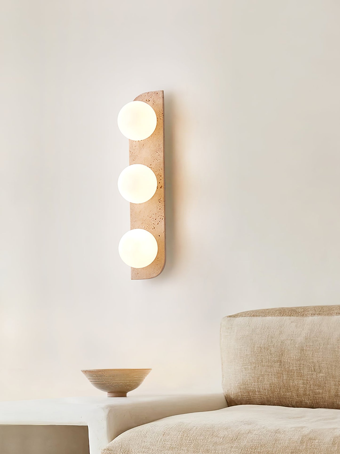 Elysian Travertine Wall Light