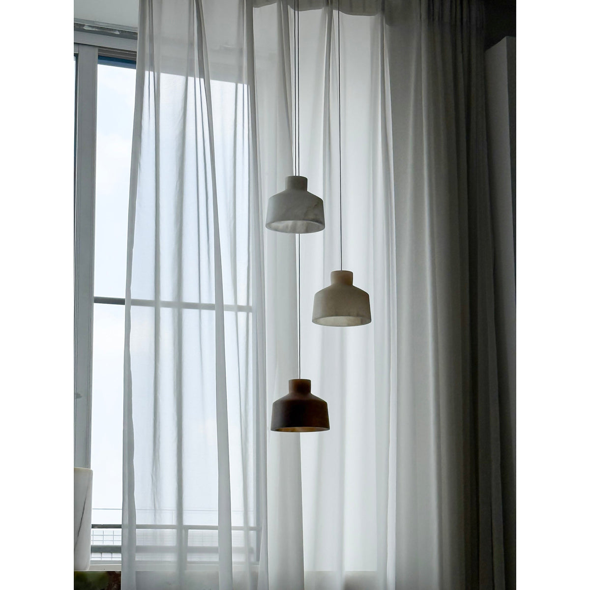 Etruscan Alabaster Pendant Lamp
