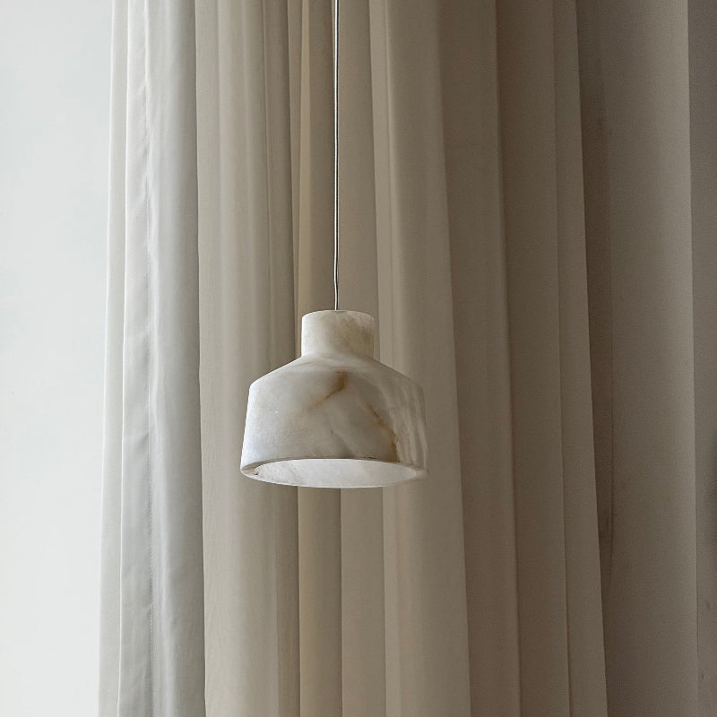 Etruscan Alabaster Pendant Lamp