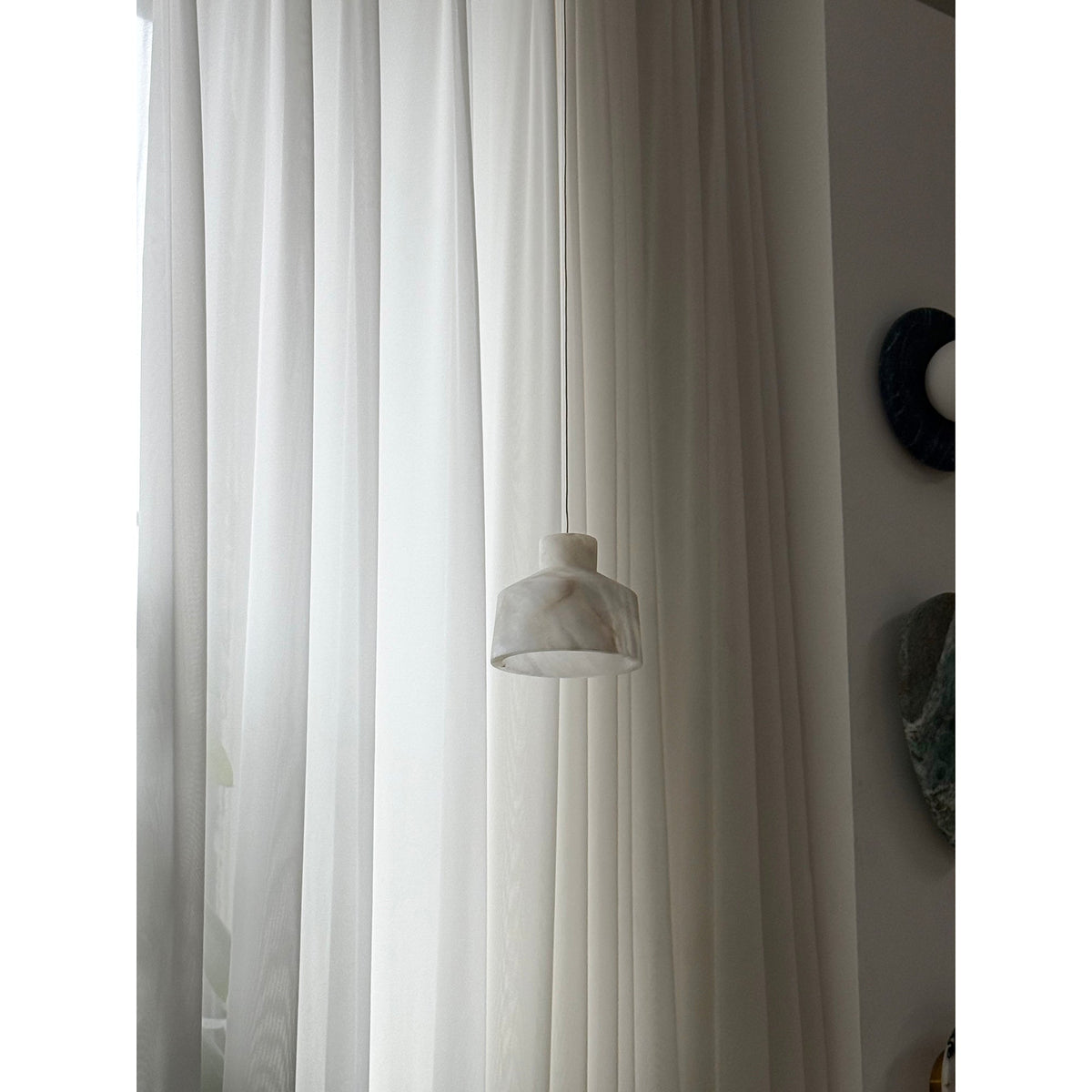 Etruscan Alabaster Pendant Lamp