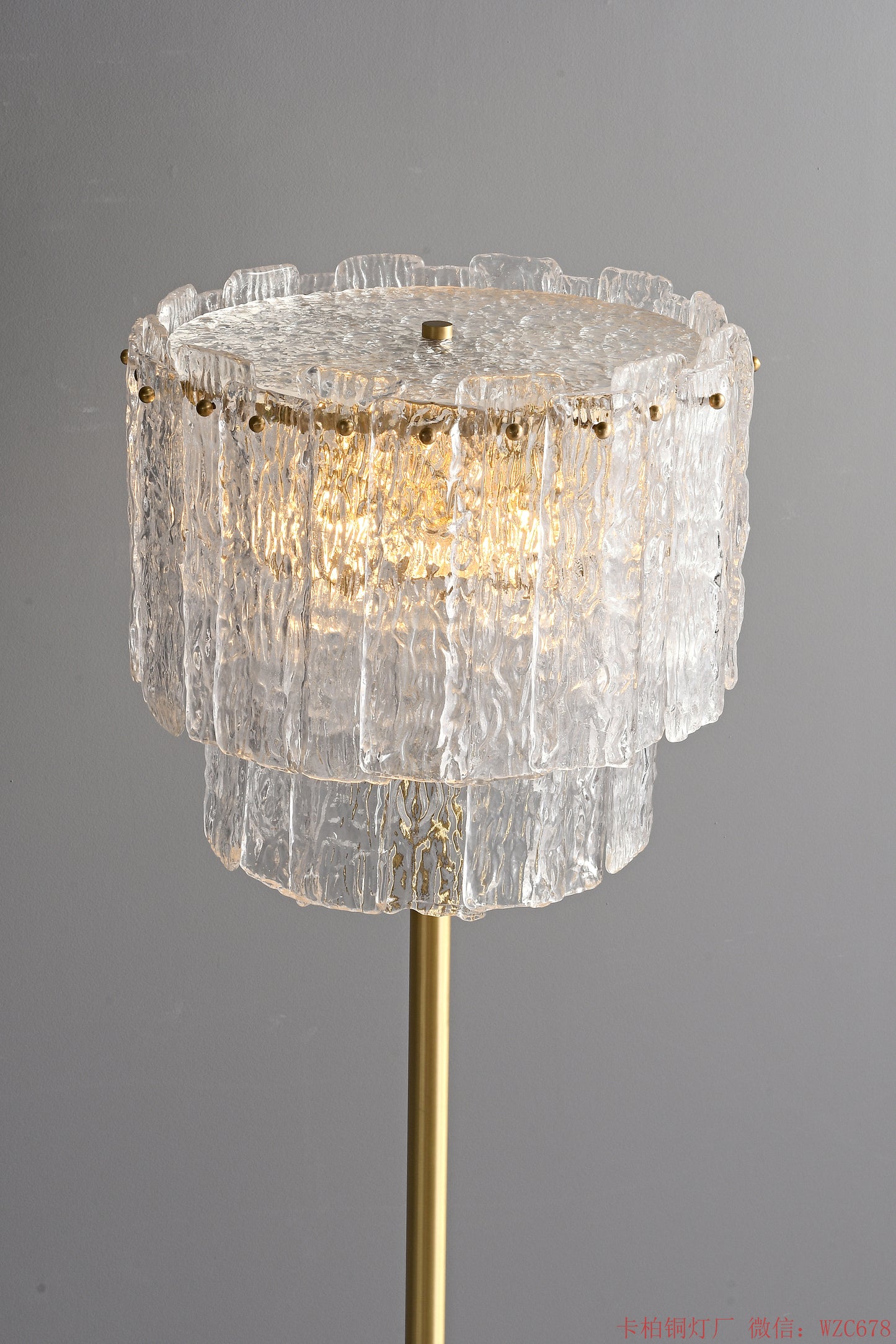 Crystal Glass floor lamp