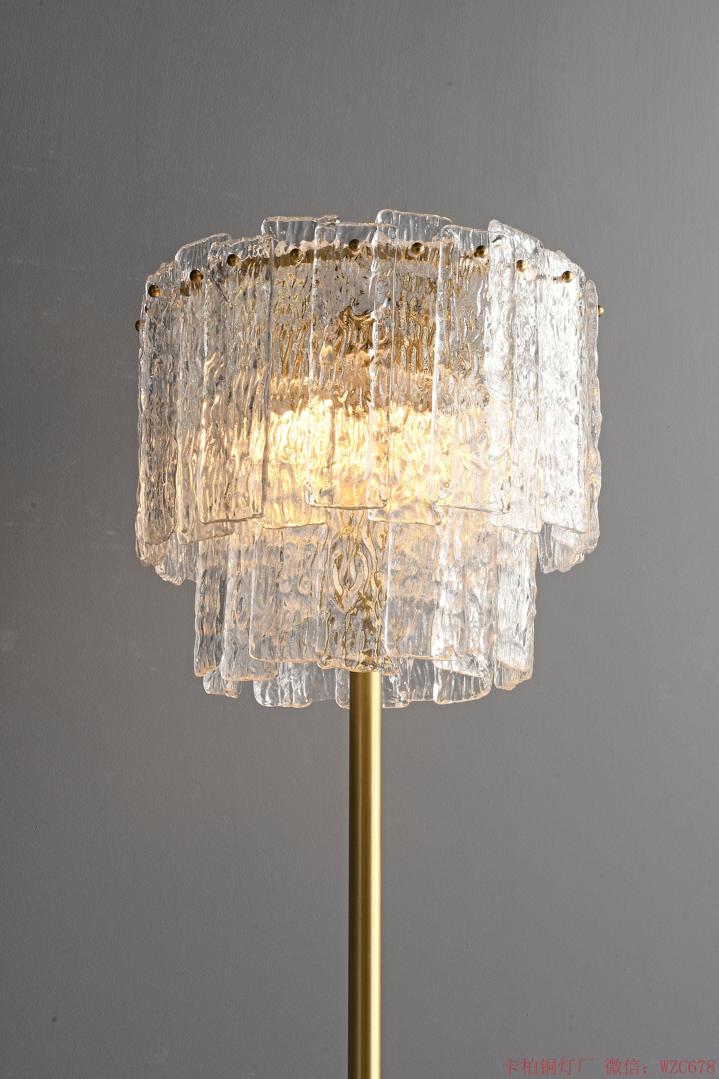 Crystal Glass floor lamp
