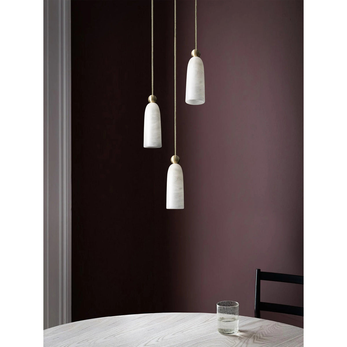 Figure Spanish Alabaster Pendant Light