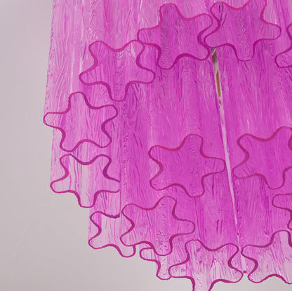 Fiora Rose Red Glass Ceiling Lamp