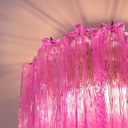 Fiora Rose Red Glass Ceiling Lamp