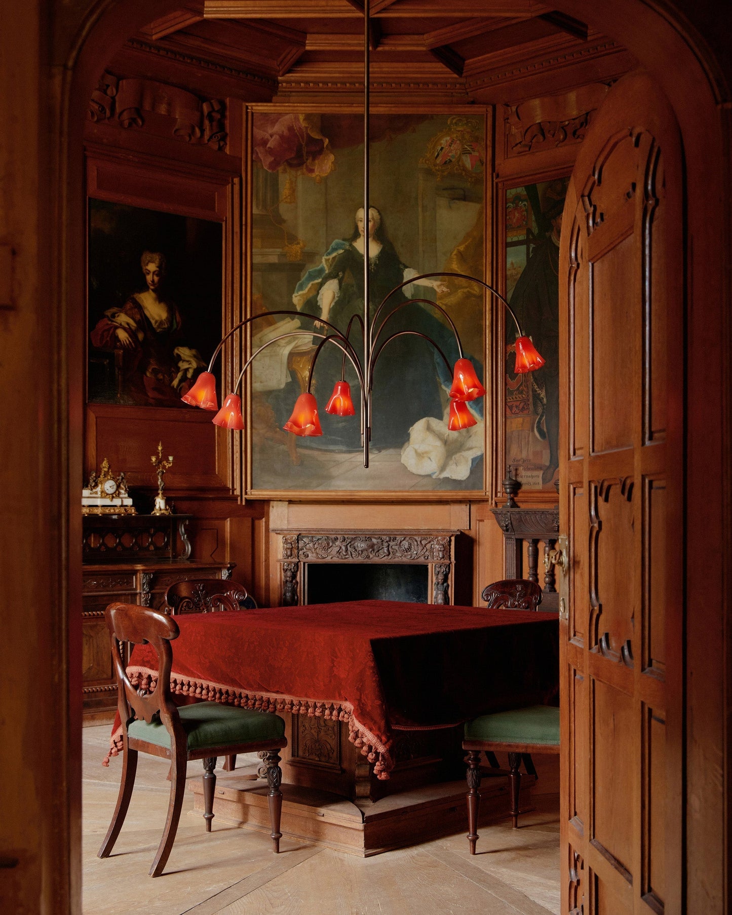 Flora Glass Chandelier
