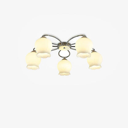 Floral Glass Ceiling Lamp