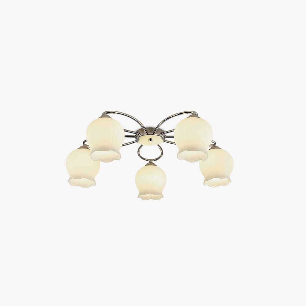 Floral Glass Ceiling Lamp