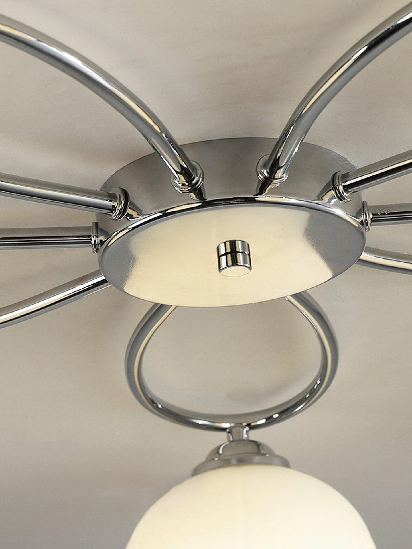 Floral Glass Ceiling Lamp