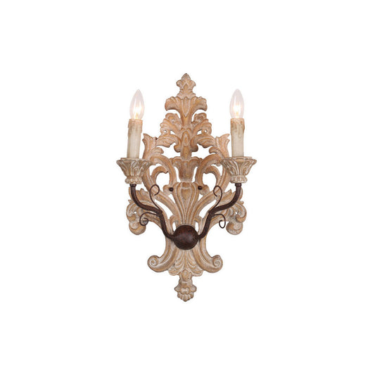 Florentine Wood Wall Lamp