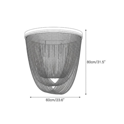 Florian Schulz Waterfall Glass Flush Mount Ceiling Light
