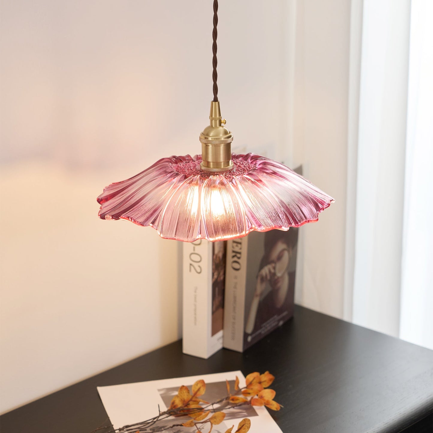 Flower Glass Swag Lights