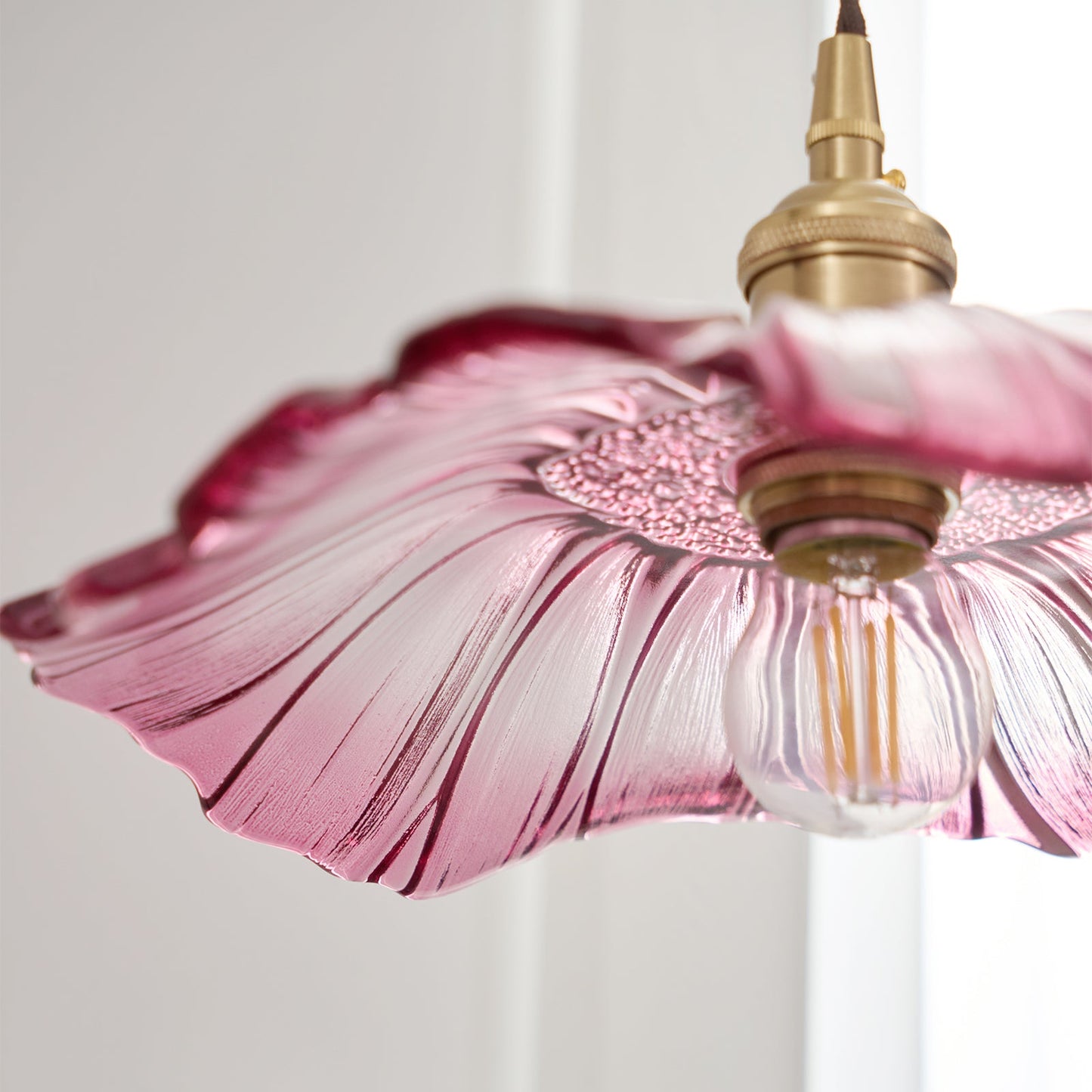 Flower Glass Swag Lights