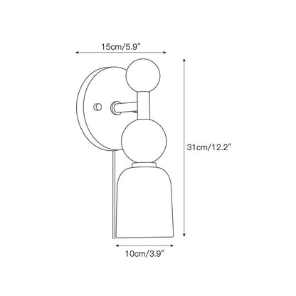 Flume Alabaster Plug-in Wall Sconce