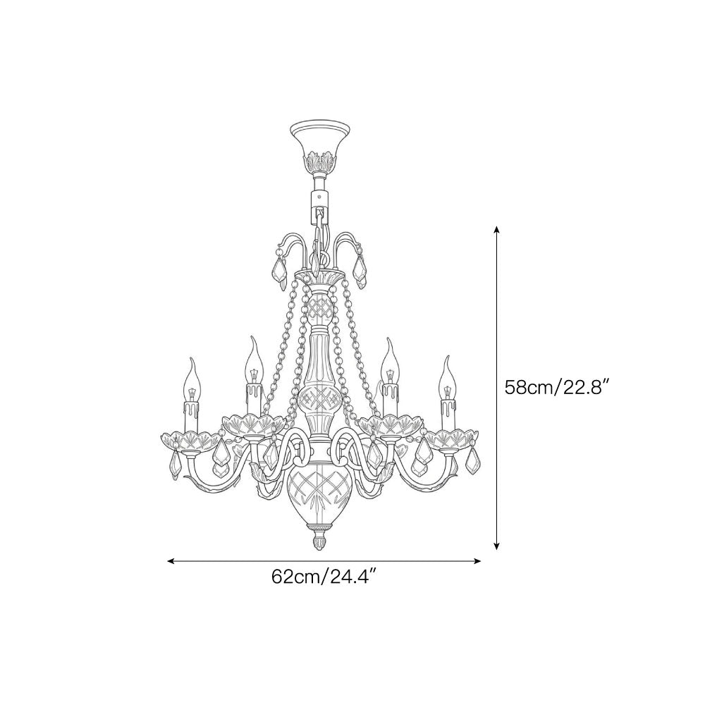 Fontainebleau Brass Chandelier