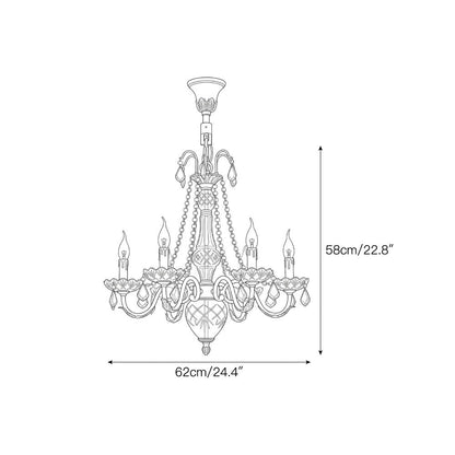 Fontainebleau Brass Chandelier