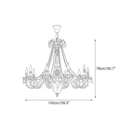 Fontainebleau Brass Chandelier