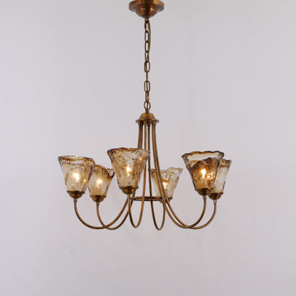 Franklin Amber Chandelier