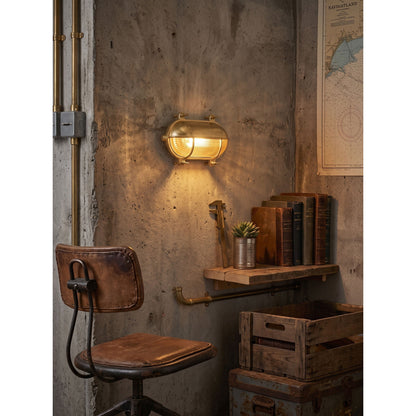 Fremantle Brass Bunker Sconce
