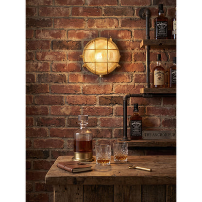 Fremantle Brass Bunker Sconce
