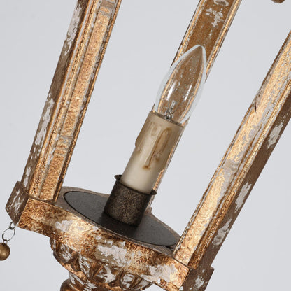 French Woodcarving Lantern Pendant Lamp