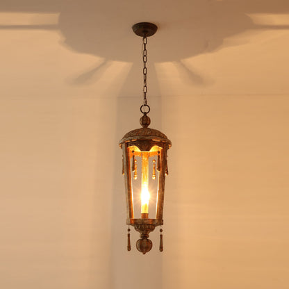 French Woodcarving Lantern Pendant Lamp