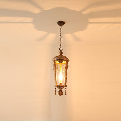 French Woodcarving Lantern Pendant Lamp