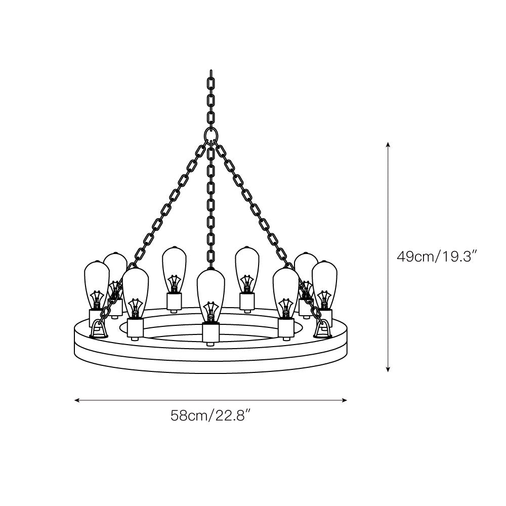 Geoffrey Wood Chandelier