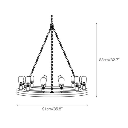 Geoffrey Wood Chandelier