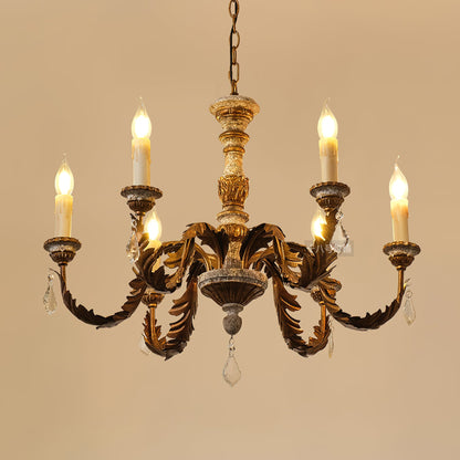Giltwood Wood Chandelier