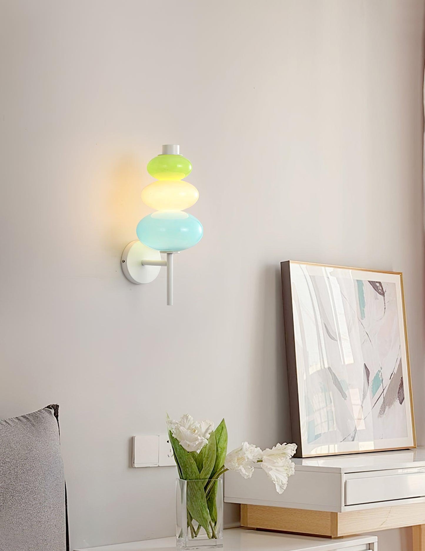 Glass Candy String Wall Lamp