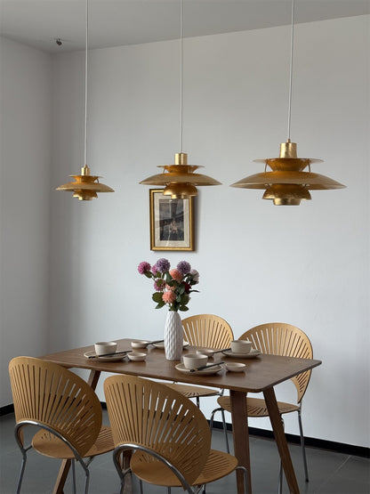 Gold Foil Pendant Lamp