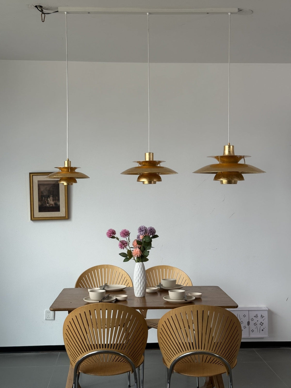 Gold Foil Pendant Lamp