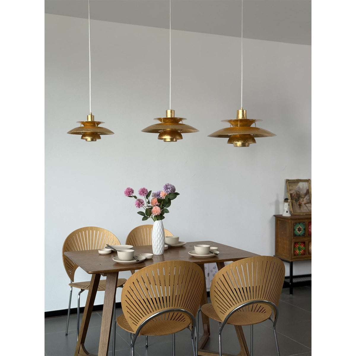 Gold Foil Pendant Lamp