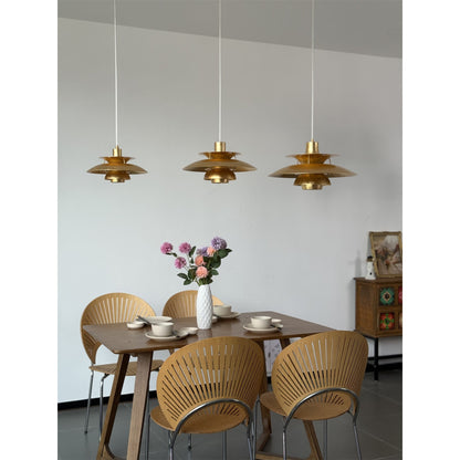 Gold Foil Pendant Lamp
