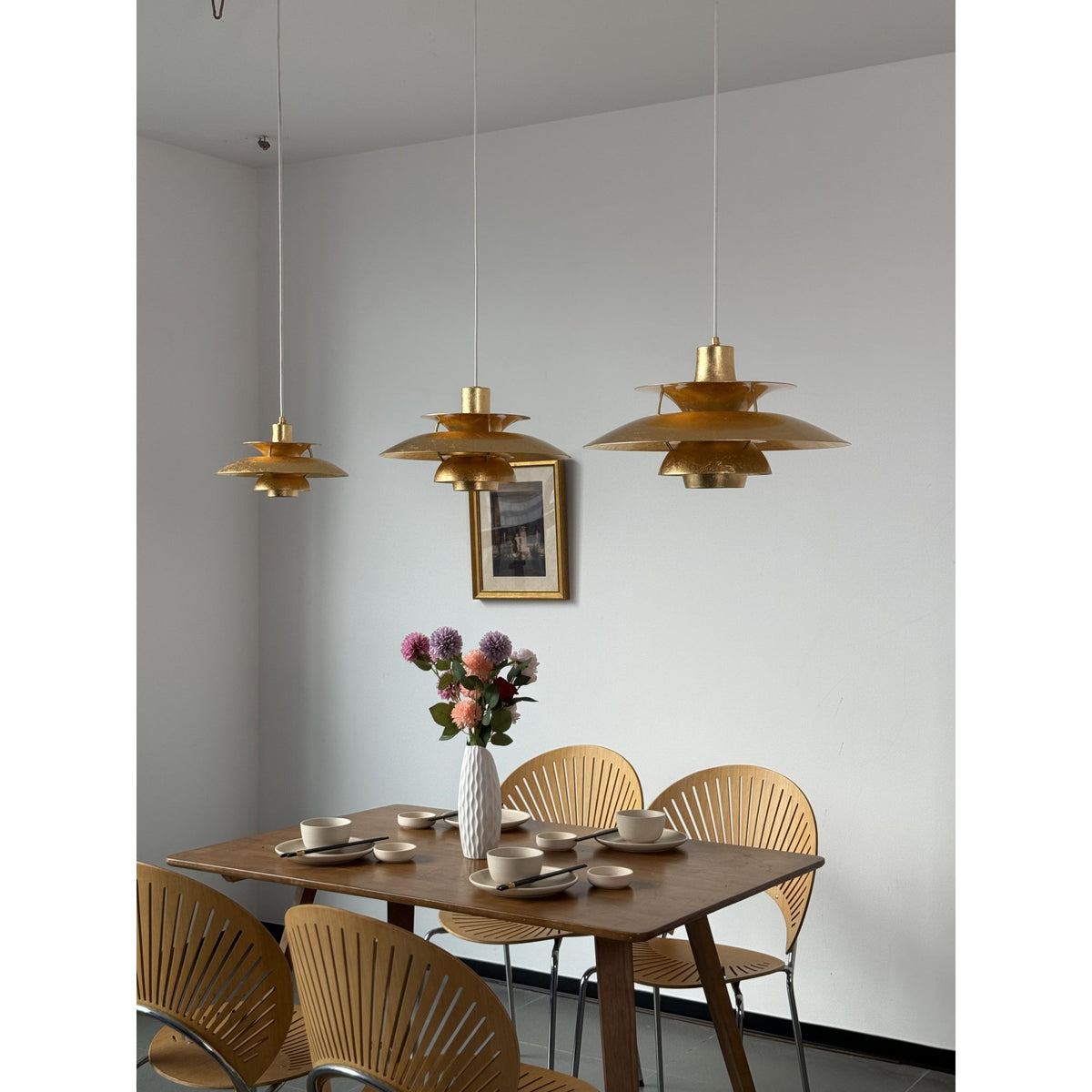 Gold Foil Pendant Lamp
