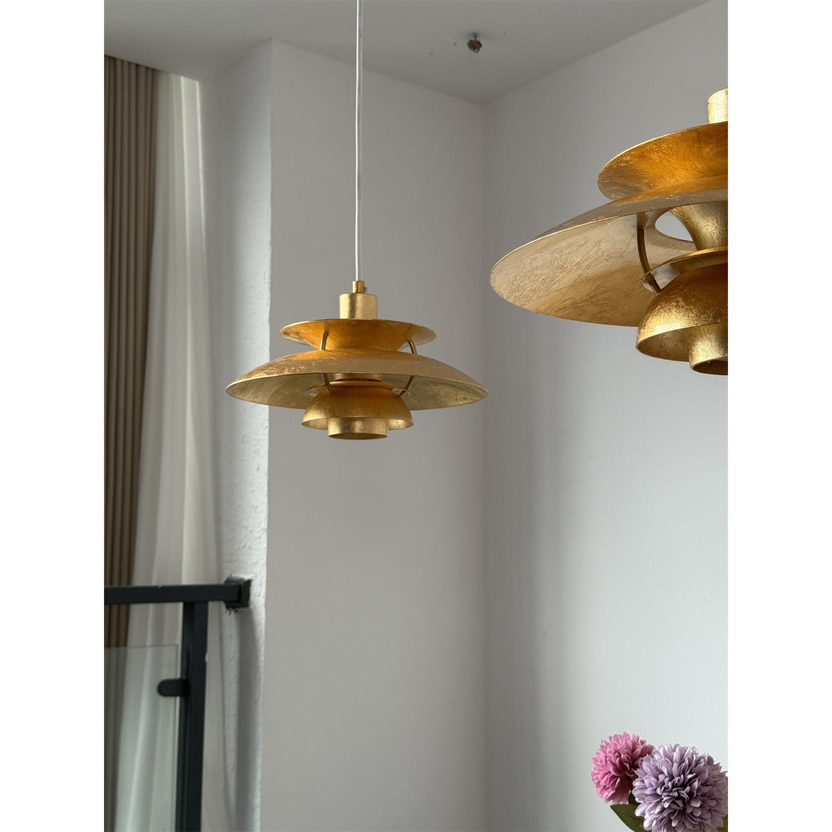 Gold Foil Pendant Lamp