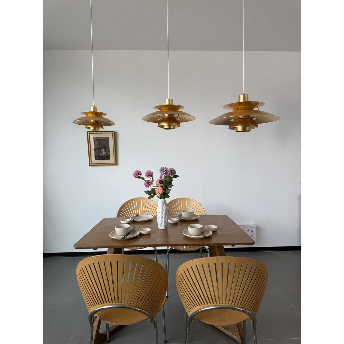 Gold Foil Pendant Lamp