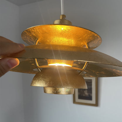 Gold Foil Pendant Lamp