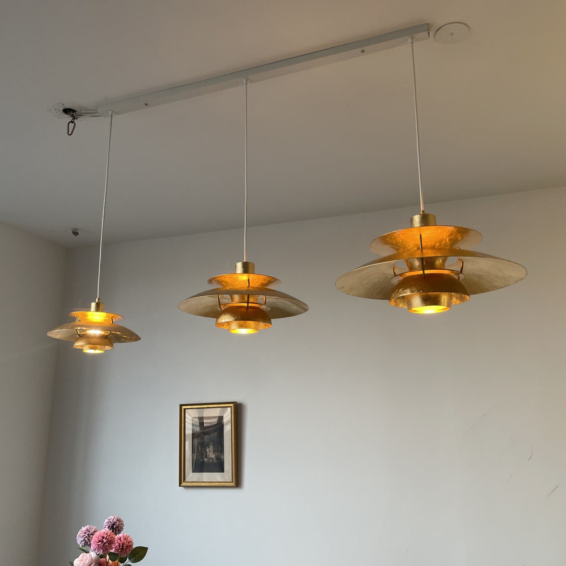 Gold Foil Pendant Lamp